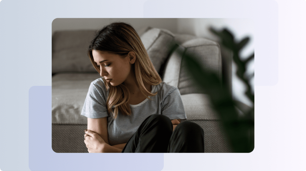 A person experiencing symptoms of OCD